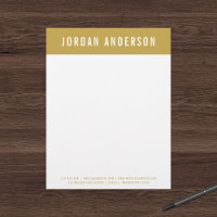 Modern Bold Name with Editable Header Colour