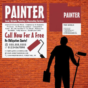 Modern Bold, Painter & Decorator Advertising Flyer
