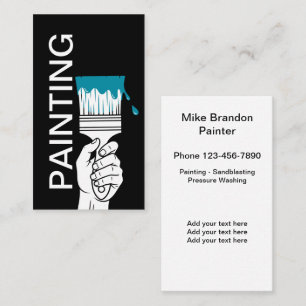 Modern Bold Painting Professional Business Card
