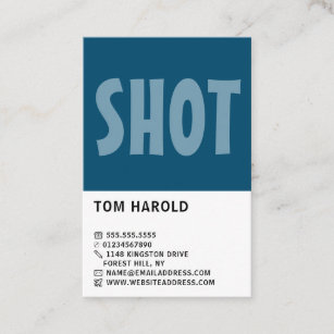 Modern Bold, Photographer, Photography Business Card