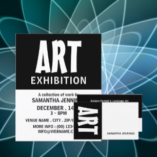Modern Bold, Professional Artist Business Card
