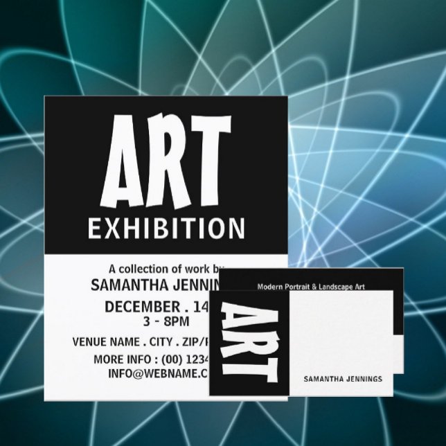 Modern Bold, Professional Artist Business Card (Creator Uploaded)