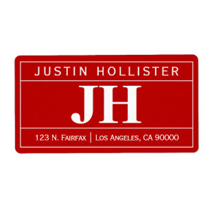 Modern Bold Professional   Red & White Shipping