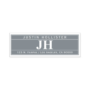 Modern Bold Professional Return Address Self-inking Stamp