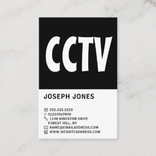 Modern Bold, Security Business Card