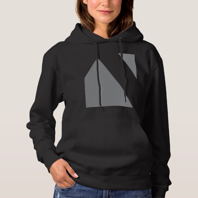 Modern, bold, simple, trendy, urban geometric art hoodie (Front)