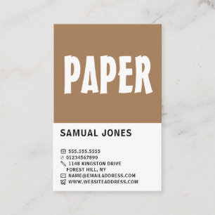 Modern Bold, Stationery & Office Supplies Business Card
