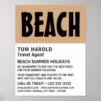 Modern Bold, Travel Agent Advertising