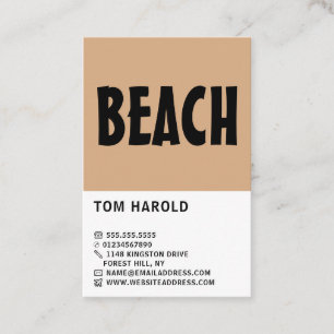 Modern Bold, Travel Agent Business Card