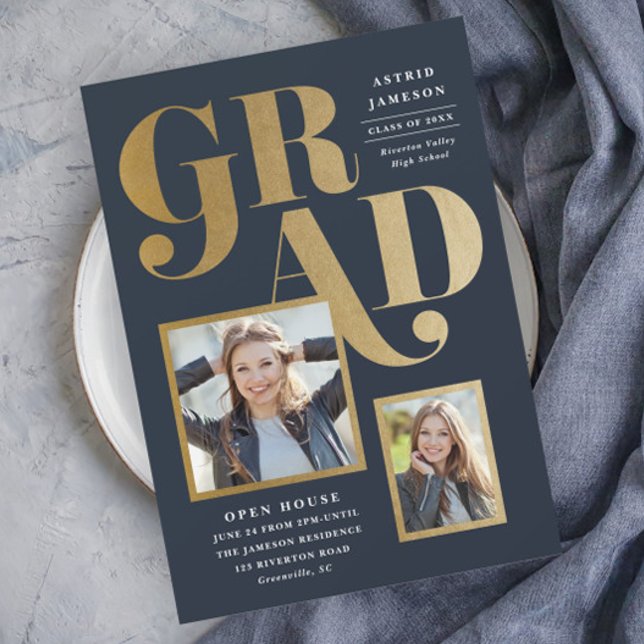 Modern Bold Type 2 Photo Graduation (Creator Uploaded)