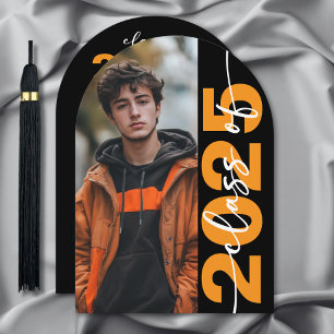 Modern Bold Typography Arch Grad Announcement