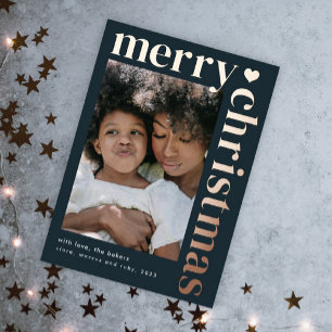 Modern Bold Typography Merry Christmas 