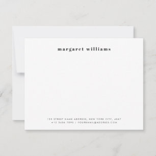 Modern Bold Typography Name Office Card