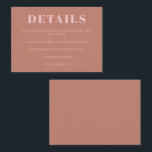 Modern Bold Typography Terracotta Pink Bat Mitzvah Enclosure Card<br><div class="desc">Modern Bold Typography Terracotta Pink Bat Mitzvah Enclosure Card</div>