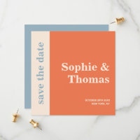 Modern Bold Typography Wedding Save the Date