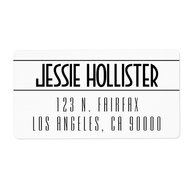 Modern Bold White & Black (Front)