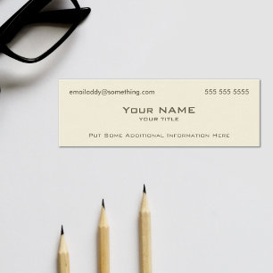 Modern Bone Mini Business Card