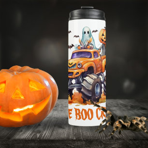Modern Boo Crew Cute Funny Pumpkin Halloween Thermal Tumbler