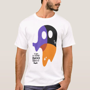 Modern Boo Sheet - Funny Ghost Halloween Look T-Shirt