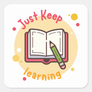 Modern Book Lover Sticker   just one more chapter 