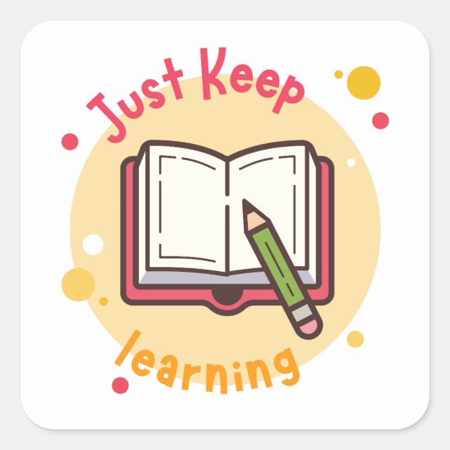 Modern Book Lover Sticker | just one more chapter  (Front)