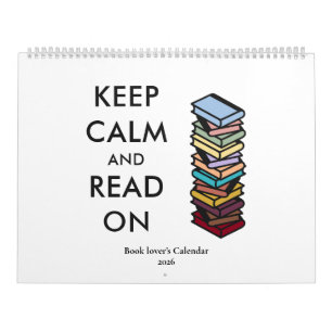 Modern Book Lovers Quotes Colorful Typography 2026 Calendar