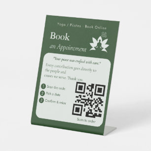 Modern Book Now QR Code Sign Appointments