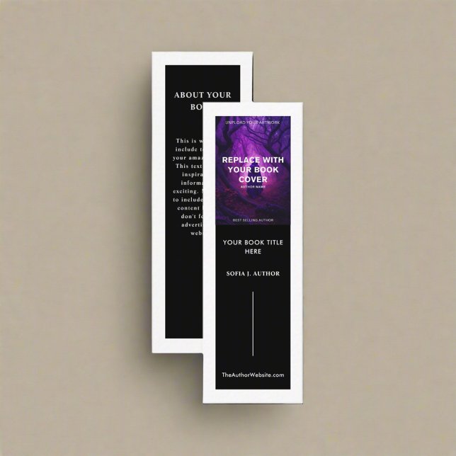 Modern Bookmark Author Writer Book Launch Mini Business Card (Creator Uploaded)