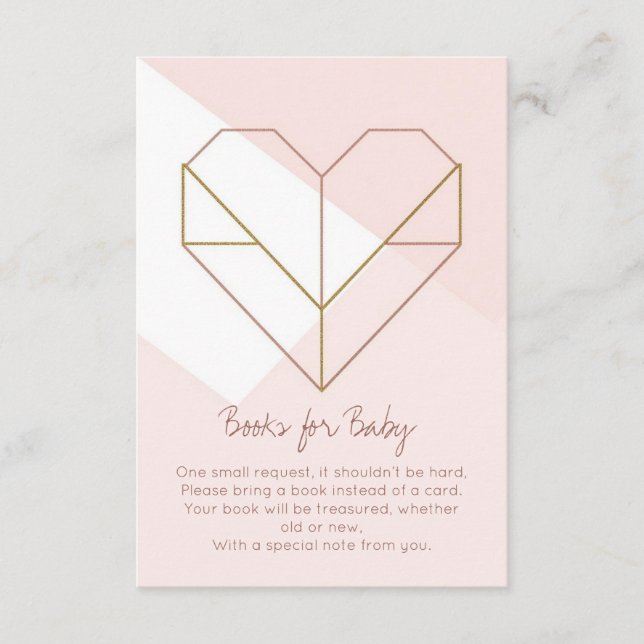 Modern Books for Baby Card – Abstract Geometric (Front)