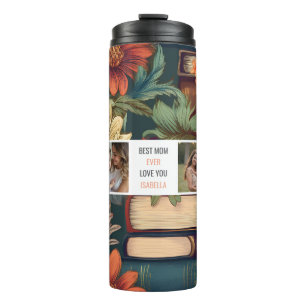 Modern Books Photo Collage – Best Mum Gift Thermal Tumbler
