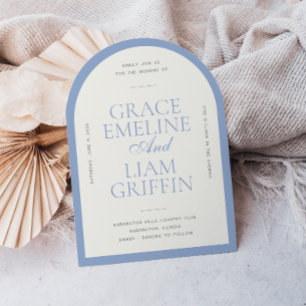 Modern Border Elegance Wedding Invitation