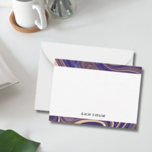 Modern Border Personalized Note Cards