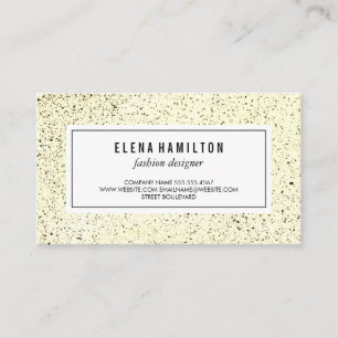 Modern Border Speckled Pattern Business Card