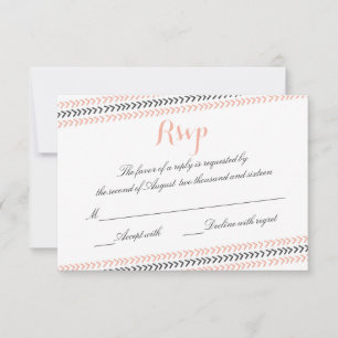 Modern Border Typography RSVP Card