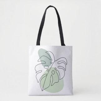 Modern Botanical Aesthetic Tote Bag