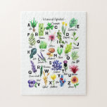 Modern Botanical Alphabet Floral Plants Jigsaw Puzzle<br><div class="desc">This modern floral botanical ABC alphabet puzzle with capital letters is a perfect gift! Great for plant,  garden,  woodland or nature enthusiasts.</div>