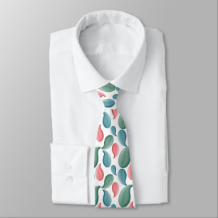 Modern botanical art tie
