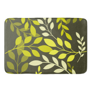 Modern Botanical Bath Mat