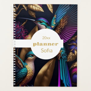 Modern botanical bird Weekly and Monthly Planner