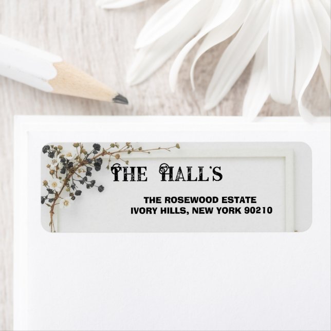 Modern Botanical Black& White  Wedding  (Insitu)