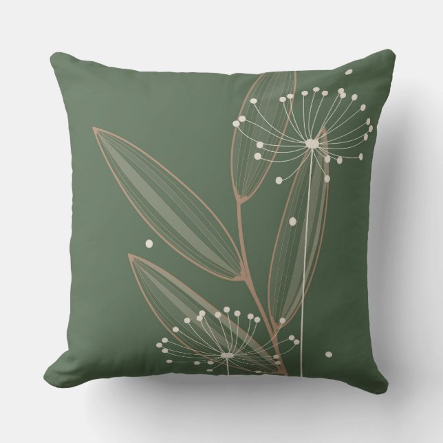 Modern Botanical  Cushion (Front)