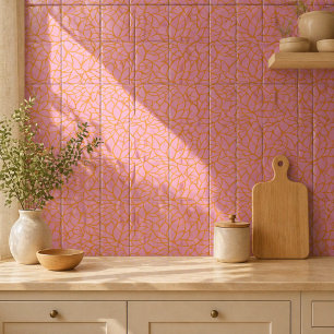 Modern Botanical Decorative Tile Ceramic Tile