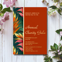 Modern Botanical Floral Charity Event Gala Party