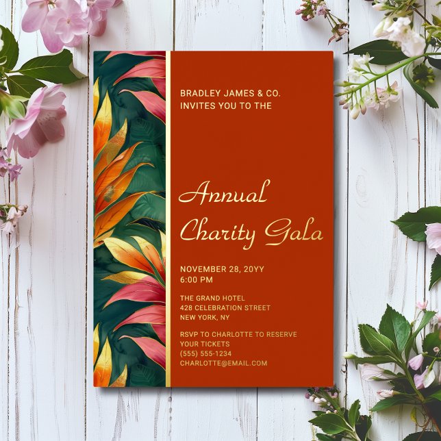 Modern Botanical Floral Charity Event Gala Party (Creator Uploaded)