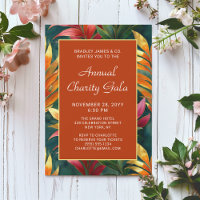 Modern Botanical Floral Charity Event Gala Party