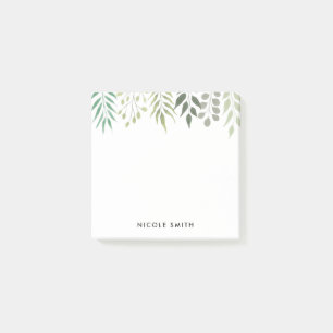 Modern Botanical Foliage Post-it Notes