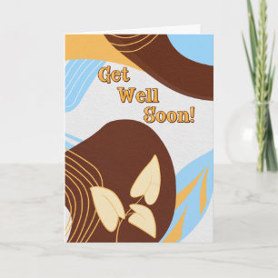 Modern Botanical Get Well Soon Card – Professional