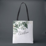 Modern botanical Greenery foliage Bridesmaid gifts Tote Bag<br><div class="desc">Modern botanical Greenery foliage Bridesmaid gifts Tote Bag</div>