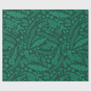 Modern Botanical Impressions  Wrapping Paper