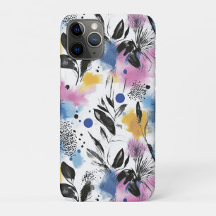 Modern Botanical in Magenta Blue & Mustard Case-Mate iPhone Case